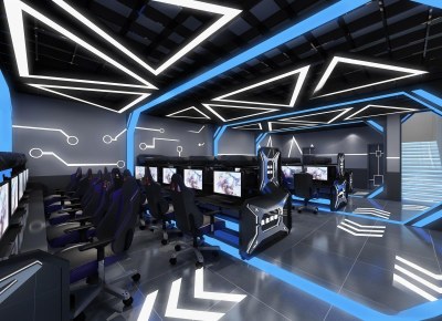 现代网吧网咖3D模型下载